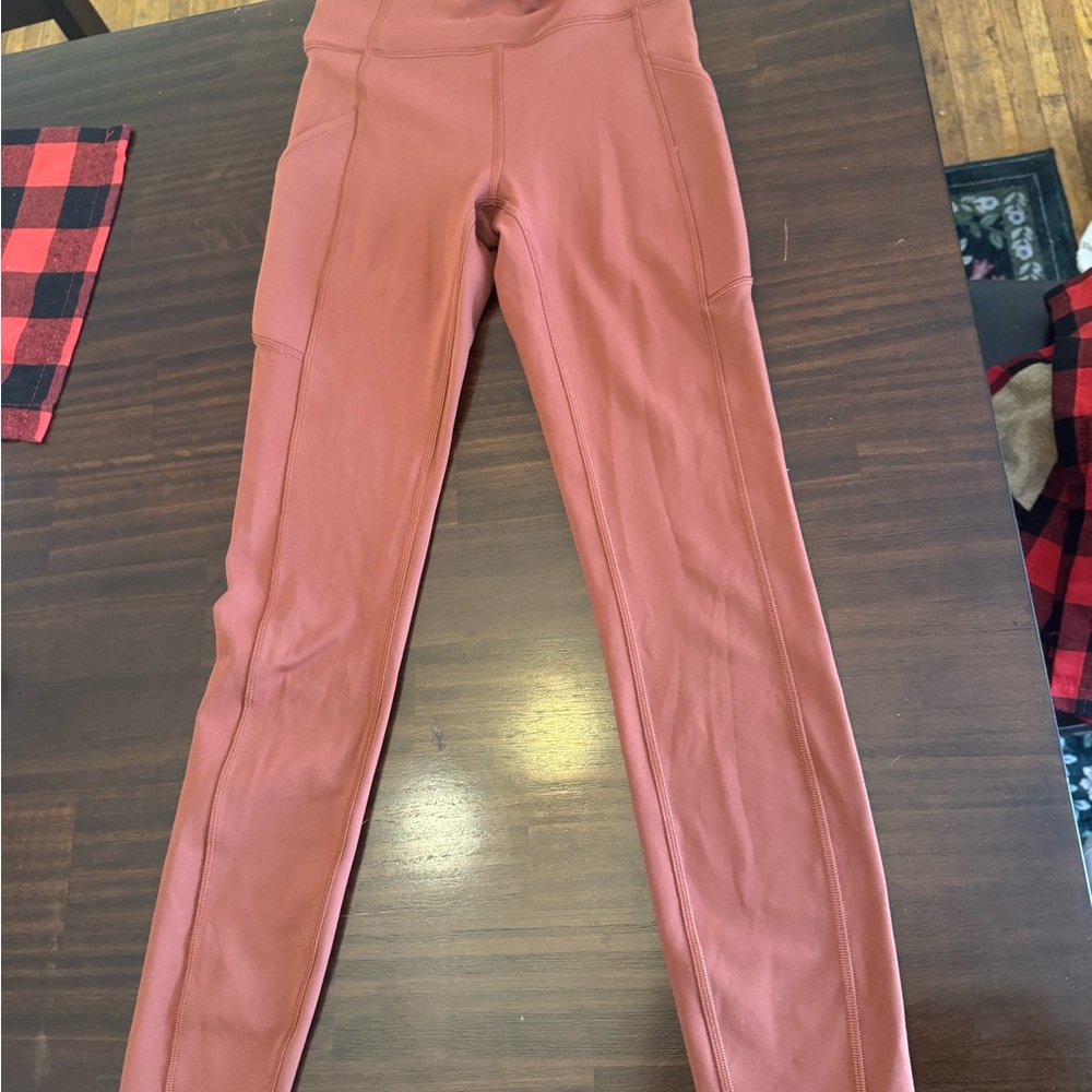 Rust Red High-Waisted Leggings lululemon